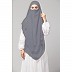 Instant Ready-to-wear Hijab- Grey